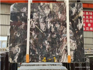 China Black River  Marble  Poished Wall Slabs & Floor Tiles 